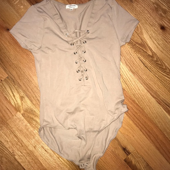 Heart & Hips Tops - Heart and hips nude body suit